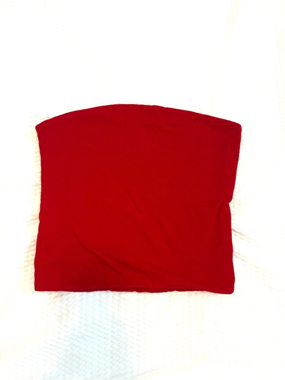 Brandy Melville Red Strapless Tube Top